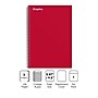 Staples Premium 3-Subject Notebook, 5.88" x 9.5", College Ruled, 138 Sheets, Red (ST58353)~#|#~A102ED0A-DC52-4AD4-9DD213B60087B2E4_sc7