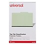 Universal Recycled Reinforced Pressboard Classification Folder, 2" Expansion, Legal Size, Green, 10/Box (UNV10261)~#|#~A1065795-CE18-4929-9234072546F5433D_sc7