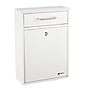 AdirOffice Steel Large Wall Mounted Drop Box Interoffice Mailbox, Key Lock, White (631-04-WHI)~#|#~A10661A7-2395-4540-81E946C01CEA4691_sc7