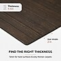 Anji Mountain Standard Bamboo Carpet & Hard Floor Chair Mat, 48" x 72", Java (AMB24085)~#|#~A136F782-6D58-48FE-A6942EF52058CF2C_sc7