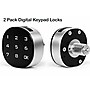 Alpine Industries Steel Electronic Keypad Locker Lock, Black/Silver, 2/Pack (701-TPL-2PK)~#|#~A157BFBB-FA9A-4490-A5F2BF774B59EFCA_sc7