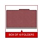 Medical Arts Press Pressboard Classification Folder, 1 Divider, 2" Expansion, Legal Size, Dark Red, 10/Box (DV-T52-14-3ARD)~#|#~A17C11E0-71DA-4C02-8EA42709ECEDD901_sc7