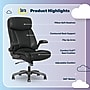 Serta Torrington Ergonomic Polyurethane Big & Tall Chair, 400 lb. Capacity, Black (52399-BLK)~#|#~A19D1647-6273-4A43-A6D0CD31FA789635_sc7