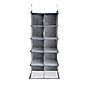 Household Essentials Hanging Cotton Blend and Plastic Closet Shoe Organizer with 10 Storage Compartments, Denim (HE1063)~#|#~A1A2A6E6-67CF-4C68-B08129C9DD97A815_sc7