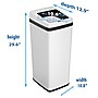 iTouchless Stainless Steel Sliding Lid Sensor Trash Can with AbsorbX Odor Control System, 14 Gal., White (IT14SW)~#|#~A1A2B4F5-59BC-495D-BBD0999D137B3F7C_sc7
