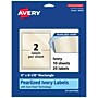 Avery Pearlized Ivory Rectangle Multipurpose Labels, 5" x 8-1/8", Ivory, 20/Pack (94259)~#|#~A1A84147-2E09-4AC3-A40CF445E4FA4CB3_sc7