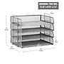 Mind Reader Metal Side Loading Stackable Letter Tray, Silver (DSTACK4-SIL)~#|#~A1C43CE6-0476-4CA6-AB864A96850397D8_sc7