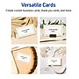 Avery Gold Border w/ Gold Dots Matte Blank Card, White, 80/Pack (S00-D1F)~#|#~A1E40A96-AFE3-4379-A5949A9BC12756EC_sc7
