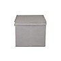 Household Essentials Large Folding Fabric Wide KD Storage Box With Lid, 12" x 18.5"x 15", 58 Qt., Gray, 2/Pack (7419-1)~#|#~A1E97751-4560-4494-850D8E653330A26D_sc7