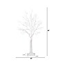 Nearly Natural 4' Pre-Lit Artificial Twig Tree, 160 Lights in Stand, White (T4924)~#|#~A22A855D-CB72-4BD7-80F2C0BDBF2B24F7_sc7