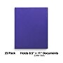 Staples School Grade 2‑Pocket Folders with Fasteners, Blue, Letter‑Size Durable Classroom & Office File Folders, 25/Box~#|#~A243F920-4614-4428-B0A66E7AD2A38437_sc7