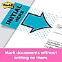 Post-it 'Initial Here' Message Flags, 1" Wide, Blue, 100 Flags/Pack (680-IH2)~#|#~A2577233-B246-477E-BDDC62801EDDBF01_sc7