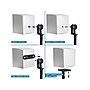 Mount-It! Height-Adjustable Speaker Floor Stand, Black, 2/Pack (MI-1232)~#|#~A266492F-EE1E-4555-846AB8F46C2E21FA_sc7
