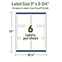 Avery Dissolvable Rectangle Multipurpose Labels, 3" x 3.75", Off-white, 30/Pack (94248)~#|#~A29B55BF-0E07-4CBA-9FFB15CC1125D246_sc7