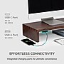 Anji Mountain Mango Wood Monitor Stand with Two USB Ports, Up to 32" Monitor, Walnut (MS-FNG-WAL-P)~#|#~A29E91F2-505B-4ABB-AF9558EAEF22DF45_sc7