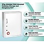 Viva Comfort Steel Locking Surface-Mount Medicine Medical Cabinet with Pocket, 1.1 cu. ft., White (ADI999-06-WHI-MK)~#|#~A2B4CAFF-70B4-42EC-B5AFA20168860EDE_sc7
