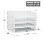 Mind Reader Metal Side Loading Stackable Letter Tray, White (DSTACK4-WHT)~#|#~A2BFF8D1-0BAC-44AD-83305464BFB75438_sc7