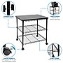 Mount-It! 3-Shelf Steel/Laminate Large Printer Cart with Wheels, Black (MI-7856)~#|#~A2C0432D-E233-4A0D-83DDB6F482B1ED15_sc7