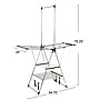 Household Essentials Stainless Steel Multi Tier Laundry Drying Rack, Gray (HE1207)~#|#~A2DE4C25-7A62-45B3-BAFE774819BE568F_sc7