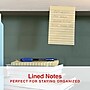Staples Recycled Sticky Notes, 4" x 6", Sunshine Collection, Lined, 100 Sheets/Pad, 12 Pads/Pack (S-46YR12)~#|#~A2E2A904-5BF1-47D5-98DCDC1B543F5A7A_sc7