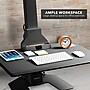 Mount-It! 28"W Electric Adjustable Standing Desk Converter with Dual Monitor Mount, Black (MI-7952)~#|#~A34CB745-9270-4D88-BEA95B5253C7BC70_sc7