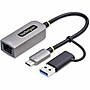 StarTech USB-C to Ethernet Adapter/USB-A Dongle, Male to Male, Gray (C21GA-USB-ETHERNET)~#|#~A35CB3A7-22EF-4E7D-BB4DEBF55DA5299B_sc7