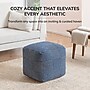 Anji Mountain Branford Ivory Sailor Blue Fabric Square Pouf Ottoman (AMBPF109-1818)~#|#~A366EFA6-73F1-4DD8-BBB45F88419013BD_sc7