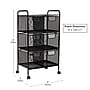 Mind Reader 6-Drawer Multipurpose Office Utility Cart, Black (6DRMESH-BLK)~#|#~A36E8697-3210-4C8A-96BB4AD93D832532_sc7