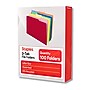 Staples Colored File Folders, Letter Size, 3‑Tab Top‑Tab Design, Durable 10.5‑Point Paper Stock, 100/Pack~#|#~A3890A56-4C43-4878-8C6E73D03A0E5A9E_sc7