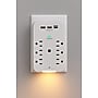 Power by GoGreen Wall Tap Surge Protectors Indoor/Outdoor Extension Cord, 6-Outlet, White (GG-62A1C)~#|#~A3922B35-E35E-45D8-B40B116FFDAA3C30_sc7