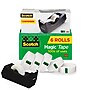 Scotch Magic Invisible Clear Tape With Dispenser, 0.75" x 27.77 yds., 1" Core, 6 Rolls/Pack (MMM810K6C38)~#|#~A3A375E2-6F5C-41BA-84F814566937D13E_sc7