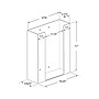 Azar Vertical Glove Dispenser, 1-Compartment, Acrylic, Clear (255632-1PK)~#|#~A3CCCEE0-8F6A-4BAA-B2F98325F4A431F5_sc7