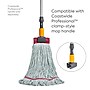 Coastwide Professional™ Looped-End Wet Mop Head, Large, Recycled PET/Cotton Blend, 5" Headband, Blue (CW57755)~#|#~A3F29CB2-BBD7-4778-B4A448CEDDF36F9B_sc7