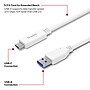 Staples TECH USB-C to USB-A Charging Cable, 3.3 ft, White, Fast Charge/Data Sync Cable for Phone/Tablet~#|#~A4007480-B591-42C0-B493BD8838D596E0_sc7