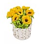 National Tree Company 10" Yellow Anemone Flower Bouquet in White Basket (MT81-01626GYW-1)~#|#~A4261EE3-9AFA-4F10-8E676A8778D17093_sc7