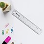 Westcott 6" Plastic Standard Ruler, Clear, 12/Box (17723)~#|#~A42B049E-4A18-49FE-8276843DDB2B8D07_sc7