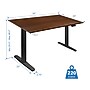 Mount-It! 55"W Electric Rectangular Adjustable Standing Desk, Brown/Black (MI-18114)~#|#~A43B0808-DA35-4C36-B5E3CF5756BE9126_sc7