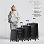 InUSA Pilot 4-Piece Hardside Spinner Luggage Set, TSA Checkpoint Friendly, Coal (IUPILSMLXL-COA)~#|#~A4719851-6617-4282-9CEE37A6E4A7E7F3_sc7