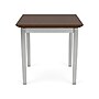 Lesro Lenox Steel 20"W x 20"D Laminate End Table, Riftwood Walnut/Silver (LS0620.SSV.TRW)~#|#~A477A345-DE8E-418A-8081E500A4B62A2A_sc7