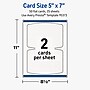 Avery Arched Rectangle Integrated Cards, Matte White, 50/Pack (19479399686)~#|#~A47CE19E-9DA1-4194-8009F419831807DB_sc7