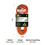 GoGreen Power 25' Indoor/Outdoor Extension Cord, 3-Outlet, 14 AWG, Orange (GG-15125)~#|#~A4D86427-C24B-4DAA-B489E9AB6E261F73_sc7
