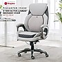 Sharper Image S-600 Active Lumbar Heated Ergonomic Bonded Leather Swivel Executive Massage Chair, Off-White (60098-OWHT)~#|#~A4E12A45-2A25-42D9-95B03E0017F3CA73_sc7