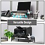 Mind Reader Monitor Stand with Paper Tray, Metal, Black (MESHMONSTA-BLK)~#|#~A4E474F8-9599-4FF2-9980949351FB5CCD_sc7