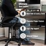 Mind Reader Ergonomic Seat Cushion with Gel Core, Black (HCMB-BLK)~#|#~A4FA1309-D186-4563-84A70E5DF265C5A9_sc7