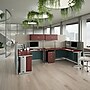 Bush Business Furniture Office in an Hour 63"H x 129"W 2 Person F-Shaped Cubicle Workstation, Hansen Cherry (OIAH008HC)~#|#~A51A1128-9013-40AE-87E20B6A9F4785E0_sc7