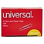 Universal #1 Paper Clips, Silver, 100 Clips/Box, 10 Boxes/Pack (UNV72230)~#|#~A5228CF7-E14C-4BEB-BB6BE0F1DA003BCF_sc7