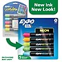 Expo Neon Window Dry Erase Markers, Bullet Tip, Assorted Colors, 5/Pack (1752226)~#|#~A528E0E4-27A3-4C62-A9826FEE1444B457_sc7