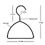 Nahanco Metal Clothes Hangers, Black, 10/Carton (AHLHMB10)~#|#~A53A19F8-41EF-4BCC-A9DC8C323D20816D_sc7