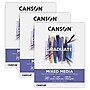 Canson Graduate  11" x 14" Mixed Media Pad, 20 Sheets/Book, 3 Books/Bundle (MCX525008006-3)~#|#~A53C3228-BA4D-4414-9756C3D620A8305B_sc7