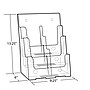 Azar Brochure Holder, 9.25" x 13.25", Vertical, Table Top, Clear, Plastic (252379)~#|#~A53DCAF6-4320-4043-A2A58222E811F127_sc7
